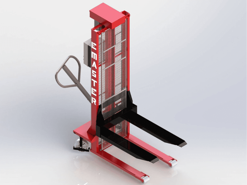 Empilhadeira Emaster Semi Elétrica de Tração Manual